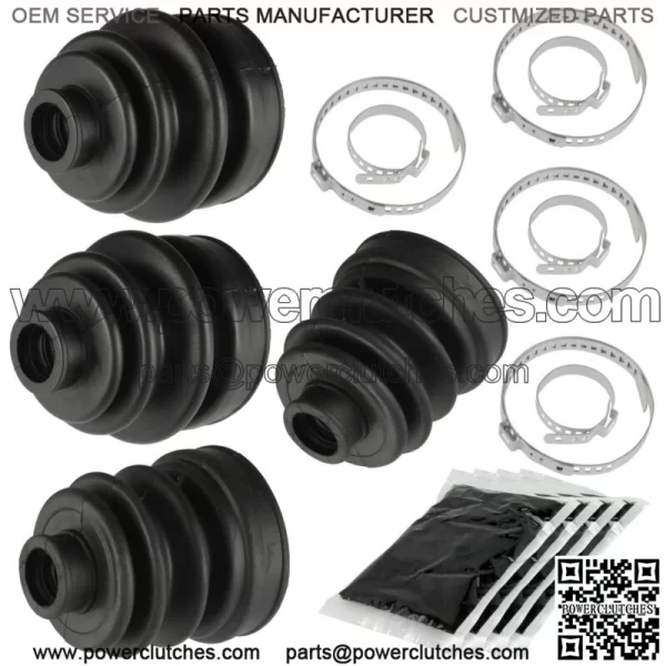 Set of 2 Inner and Outer CV Joint Boots for Rear Axle for Yamaha Rhino 660 YXR660F 4WD 2005-2007 (For: 2006 Yamaha Rhino 660)
