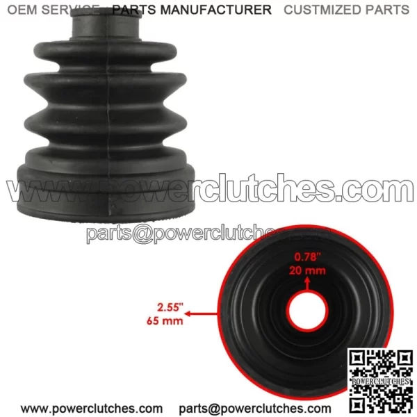 Set of 2 Inner and Outer CV Joint Boots for Rear Axle for Yamaha Rhino 660 YXR660F 4WD 2005-2007 (For: 2006 Yamaha Rhino 660) - Image 4