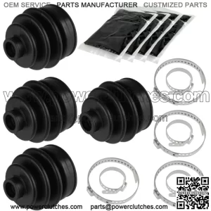 CV Joint Boot Kit for Front Right & Left Axle for Yamaha Rhino 660 YXR660F 4X4 2005-2007 (For: Yamaha Rhino 660 2006)