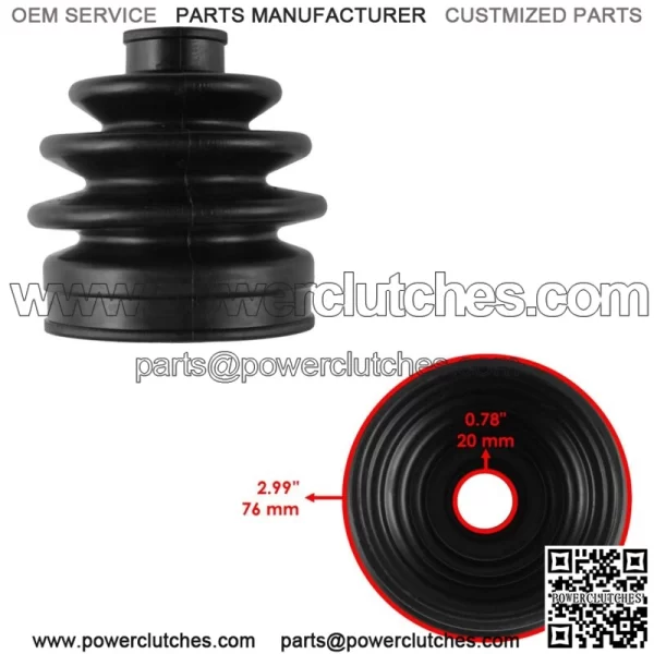 CV Joint Boot Kit for Front Right & Left Axle for Yamaha Rhino 660 YXR660F 4X4 2005-2007 (For: Yamaha Rhino 660 2006) - Image 2