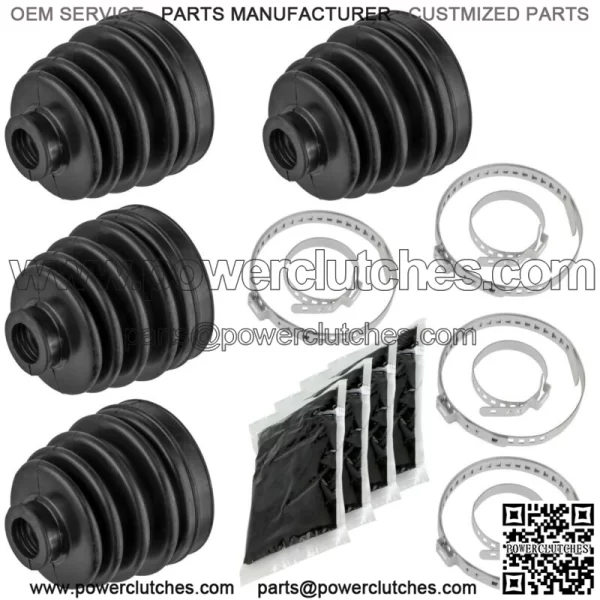 2 Rear Axle Inner And Outer CV Boot Kits for Polaris Sportsman 500 4X4 HO 99-05 - Image 3