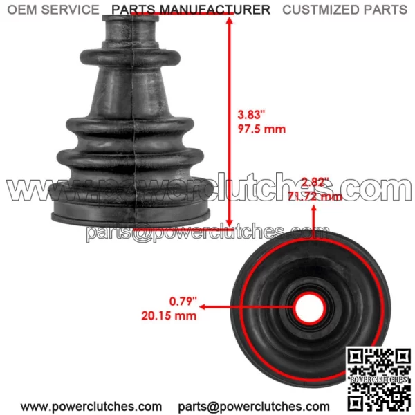 Front Axle Outer CV Boot Kit for Polaris Scrambler 500 4X4 1999-2009 - Image 2