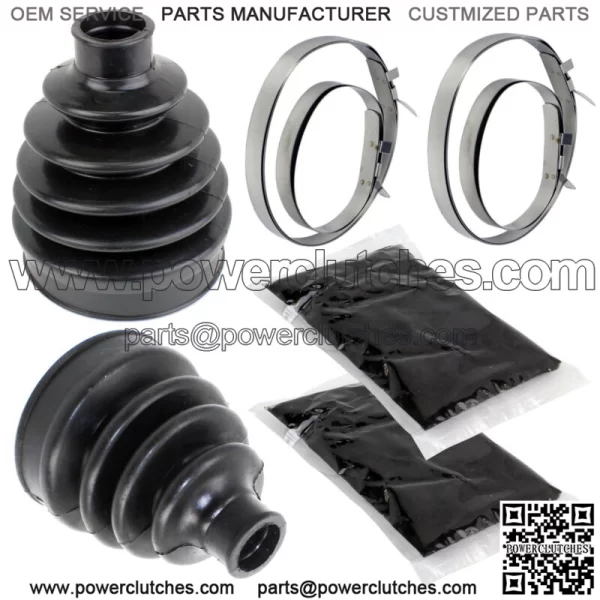 Front Axle Inner Outer CV Boot Kit for Can-Am Outlander 800 4X4 Xt 2006-2008