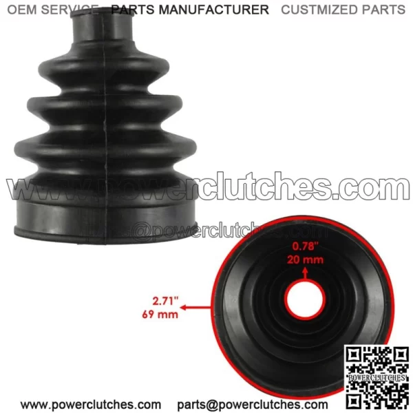 2 Front Axle Outer And Inner CV Boot Kit for Can-Am Commander 1000 4X4 2011 2012 - Image 3