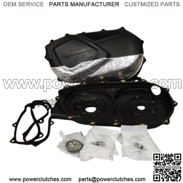 Can Am Commander Clutch Belt Cover and CVT Backplate Upgrade Kit