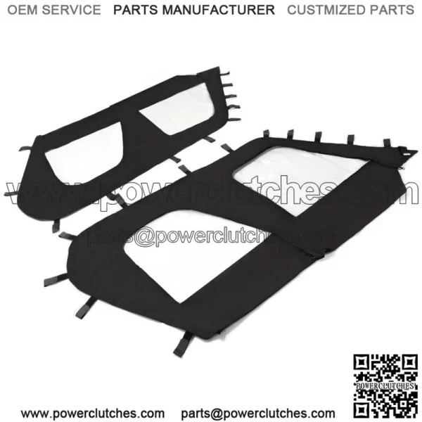 Soft Upper Door Cover Kit for 2012-2021 Kawasaki Teryx4 4-Seater UTV Models (For: Kawasaki Teryx4 800) - Image 2