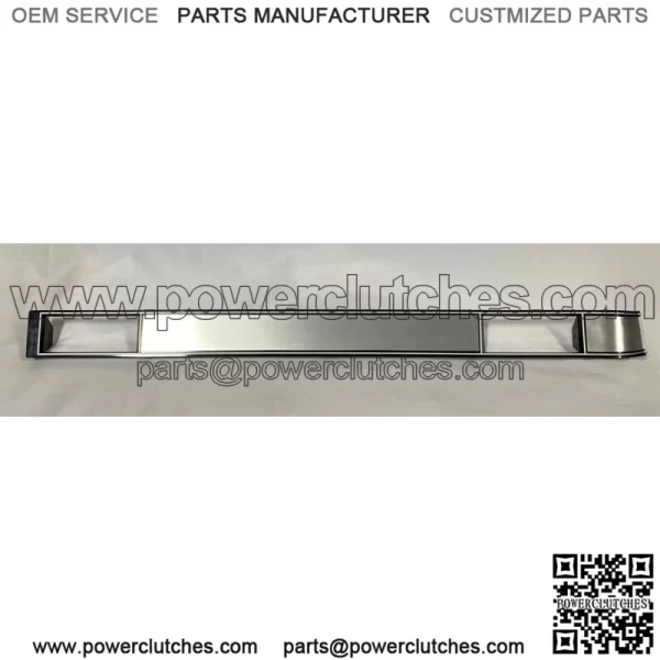 New 81-87 Chevy Silverado Pickup Dashboard, A/C Vent Panel, Brushed Aluminum