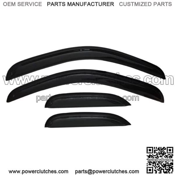 4pcs Window Sun Shades Rain Protection For Sierra Silverado Extended Cab 2007-2013 (For: More than one vehicle)