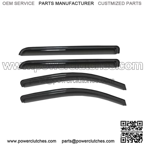 pcs Window Sun Visors Rain Protection For 2014-2018 Sierra Silverado Crew Cab (For: More Than One Vehicle)
