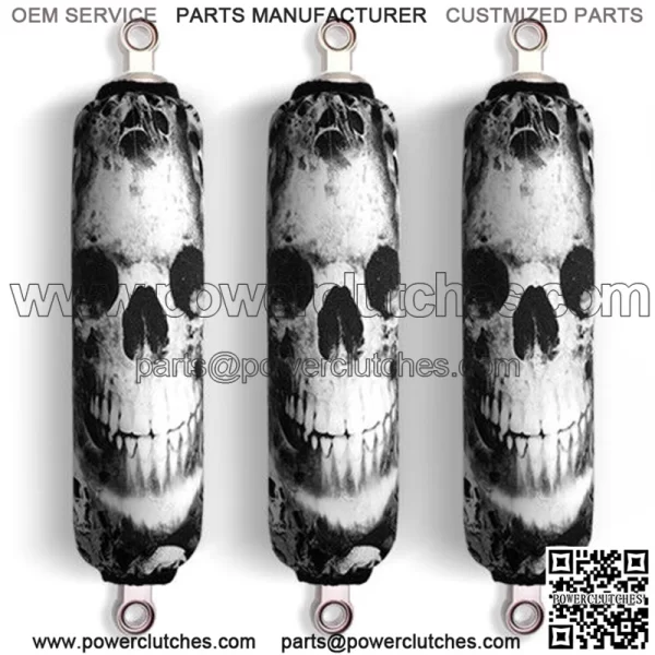 Dark Skull Honda TRX 250 TRX 300 TRX 400 EX TRX400 X Shock Covers (Set of 3) NEW (For: Honda FourTrax 200)