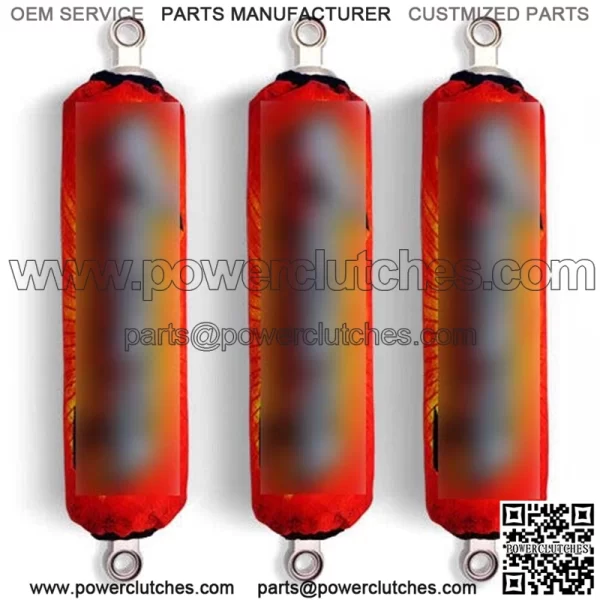 Red Honda Racing TRX 250 TRX 300 TRX 400 EX TRX400 X Shock Absorber Covers (Set of 3) (For: Honda FourTrax 200)