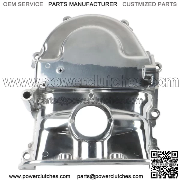 Big Block Polished Aluminum Timing Belt Cover For Ford FE Mercury 360 390 427 428 - Image 2
