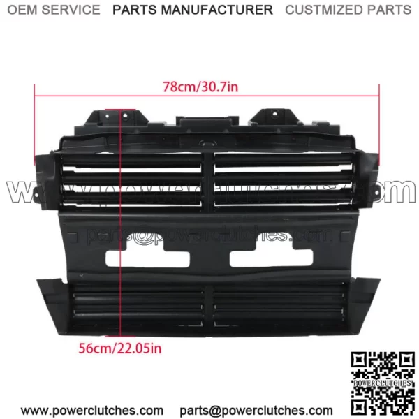 Engine Radiator Grille Shutter W/ Motor Front For 2013-2018 2019 Ford Explorer - Image 2