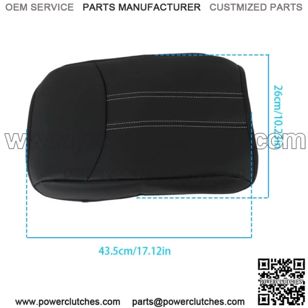 Center Console Pad Armrest Cover For 2023-2024 Honda Pilot Leather Black New - Image 5