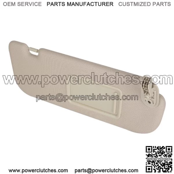 Front Right Side Sun Visor&Makeup Mirror Beige For 2011-2015 Hyundai Elantra MD - Image 4