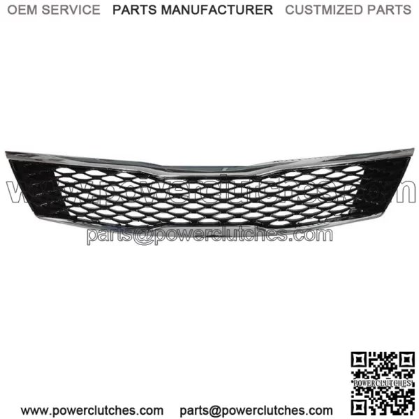 Fit For Kia 2016-18 Optima Lx Ex Front Upper Grille Black Chrome Honeycomb Grill