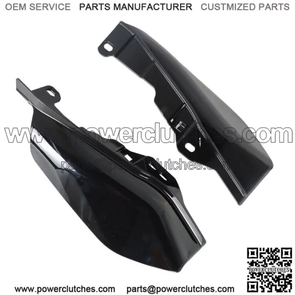 For Road King Street Glide 2017-2022 Mid-Frame Air Deflector Heat Shield Black - Image 3