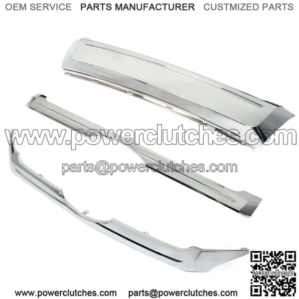Fit For 2011-2014 Ford Edge Front Upper & Center & Lower Grille Trim Chrome 3PCS - Image 2