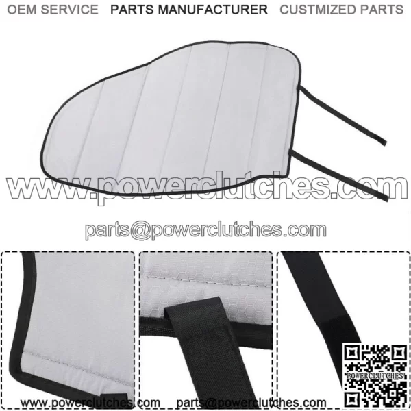 2 * Blackout Front Door Window Covers For 2015 -2022 Ford Transit Van Silvery - Image 4