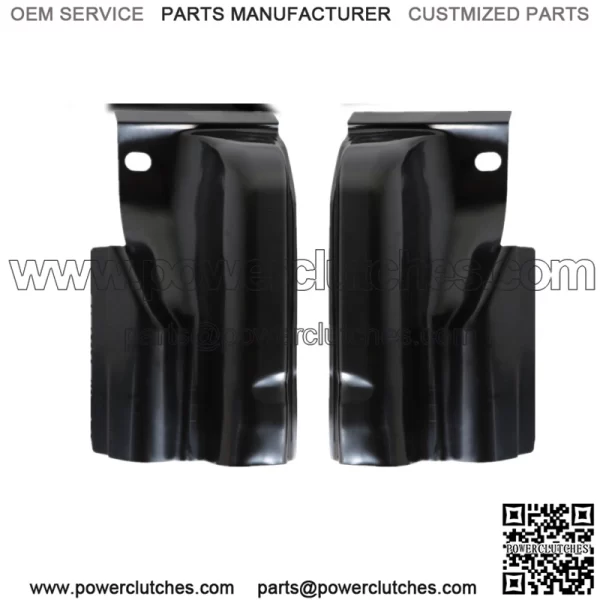 For 2009-2014 Ford F-150 Crew Cab Steel Cab Corners 4Door Pair Replacement Black