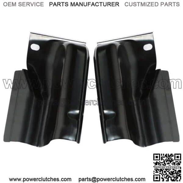 For 2009-2014 Ford F-150 Crew Cab Steel Cab Corners 4Door Pair Replacement Black - Image 2