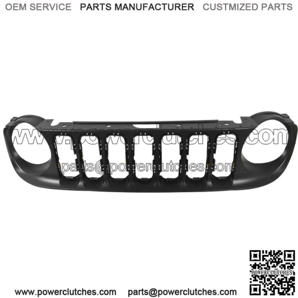 Replacement Black Bumper Upper & Lower Grille Grill For 2015-2019 Jeep Renegade - Image 3