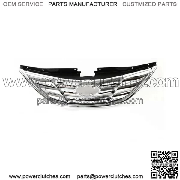 For Hyundai Sonata 2011 2012 2013 Front Upper Grille Grill Chrome Factory Style