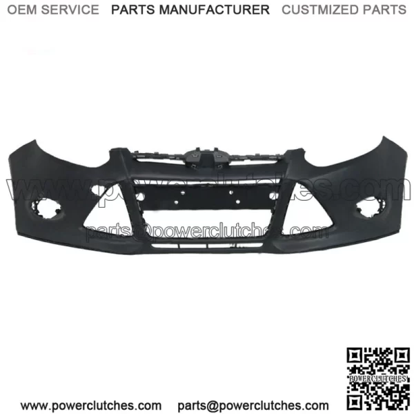 Primered Front Bumper Cover Fit For 2012 2013 2014 Ford Foc Sedan w/ Tow Hole - Image 2
