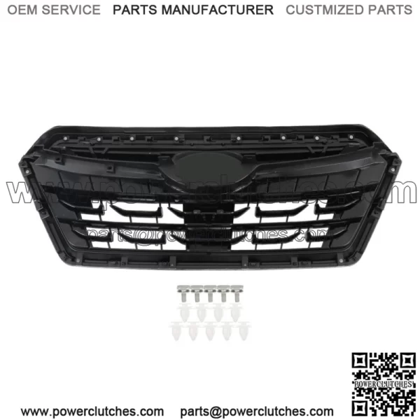 For Subaru Forester 2022-2024 Front Bumper Upper Grille Gloss Black 91121SJ440 - Image 2