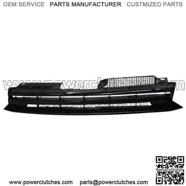 For Vw Golf MK6 2010 2011 2012 2013 Front Black Bumper Grille W/O Logo Base - Image 2