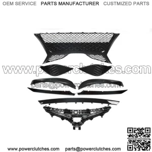 Fit For 2018-2020 Toyota Camry SE 9PCS Front Grille Lower Molding Fog Cover