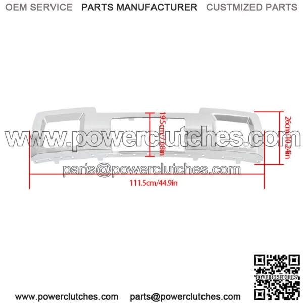 For 2015-2019 GMC Sierra 2500HD 3500HD Chrome Front Bumper Skid Plate - Image 2