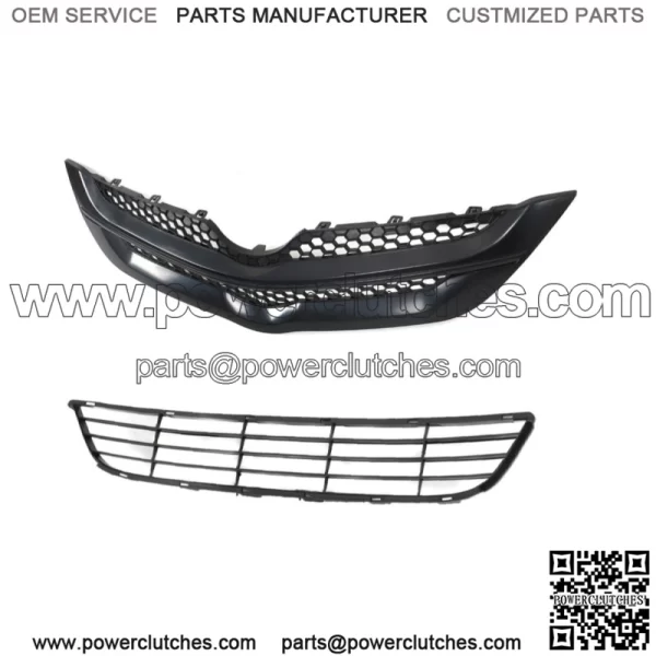 For Toyota Yaris Sedan 2007 2008 Front Bumper Upper&Lower Grille Assembly Set