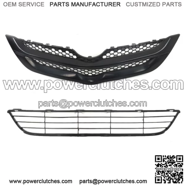 For Toyota Yaris Sedan 2007 2008 Front Bumper Upper&Lower Grille Assembly Set - Image 2