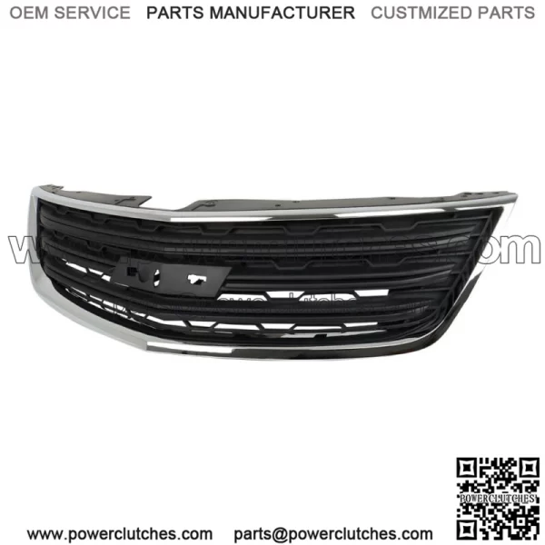 Front Bumper Upper Grille For 2013 2014-2017 Chevrolet Traverse w/Chrome Molding - Image 2