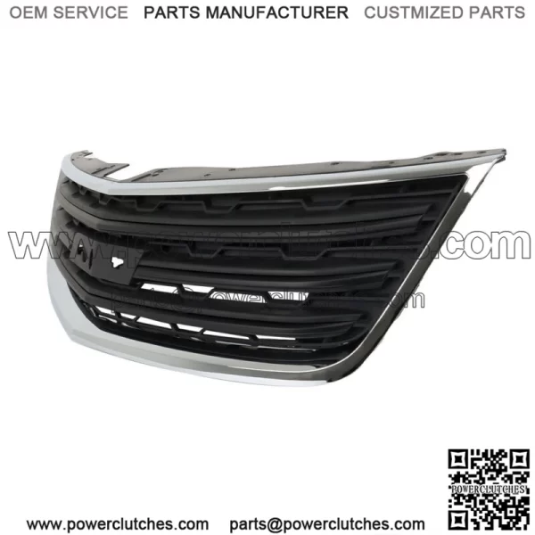 Front Bumper Upper Grille For 2013 2014-2017 Chevrolet Traverse w/Chrome Molding - Image 3