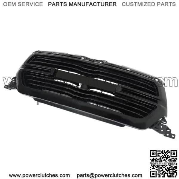 Front Upper Grille Assembly For 2019-2022 Ram 1500 Black Plastic 6BT01TRMAF - Image 3