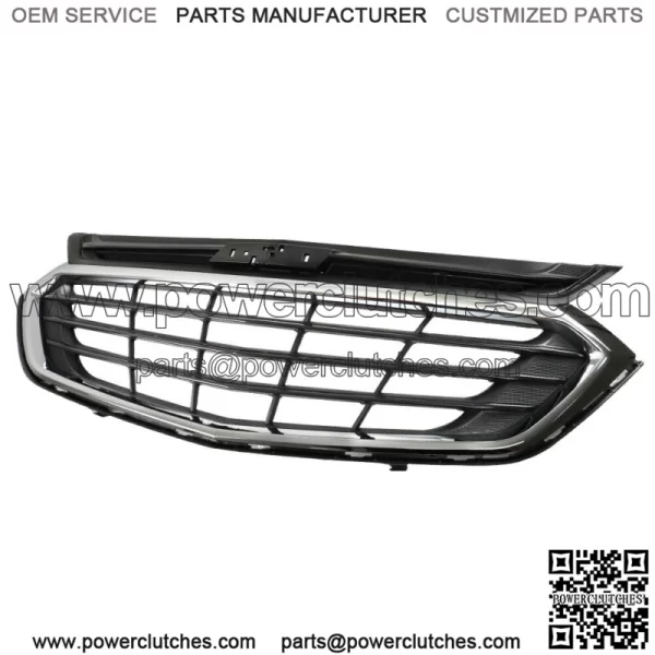 Fit For Chevy Equinox 2018 2019 2020  Front Upper Grille Chrome And Black - Image 3