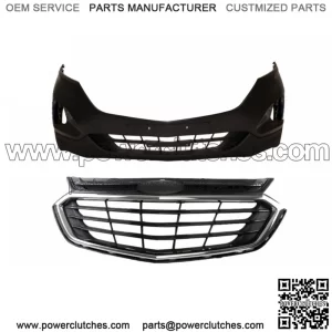 Fit For 2018 2019 Chevy Equinox Front Bumper Cover Assembly + Front Upper Grille