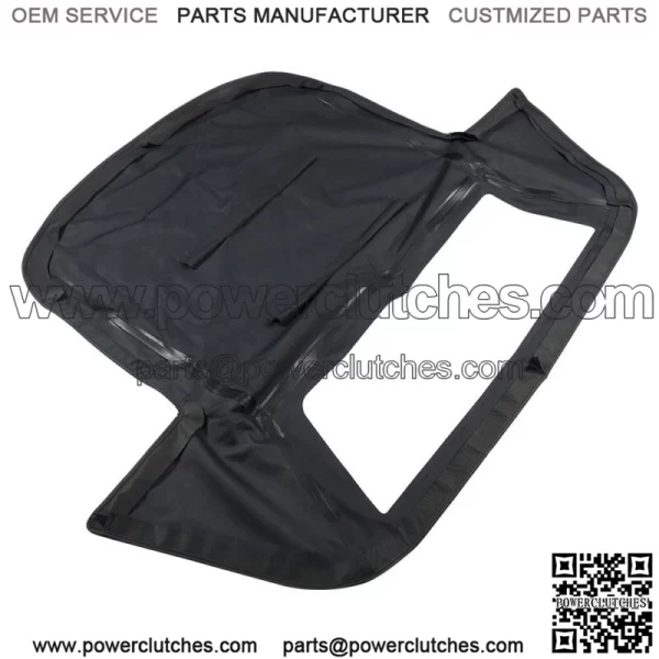 Convertible Soft Top With Plastic Window For 1986-1993 Chevy Corvette Black - Image 3