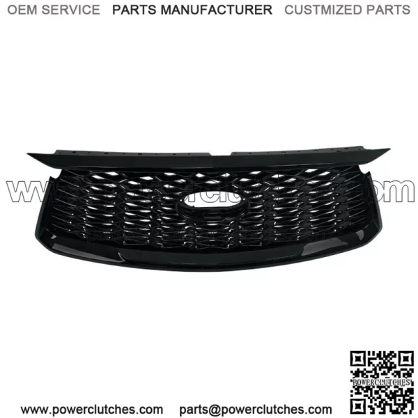 Front Bumper Grille Grill Black Glossy For 2022 2023 Infiniti QX60 - Image 3