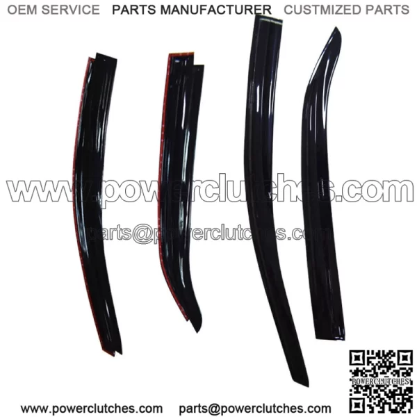 For 2014-18 Toyota Corolla Mugen Style Window Visors Sun Rain Guards Vent Shade - Image 2