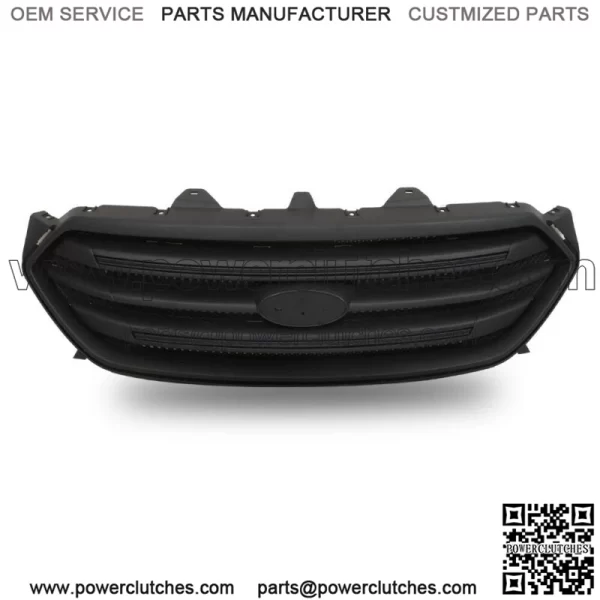 For 2013-2019 Ford Taur Front Upper Grille Full Matte Black Assembly