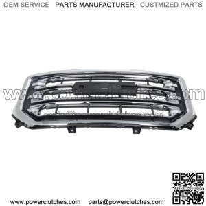 Fit For 2016-2019 Gmc Sierra 1500 Front Bumper Grille Black With Chrome 23496236