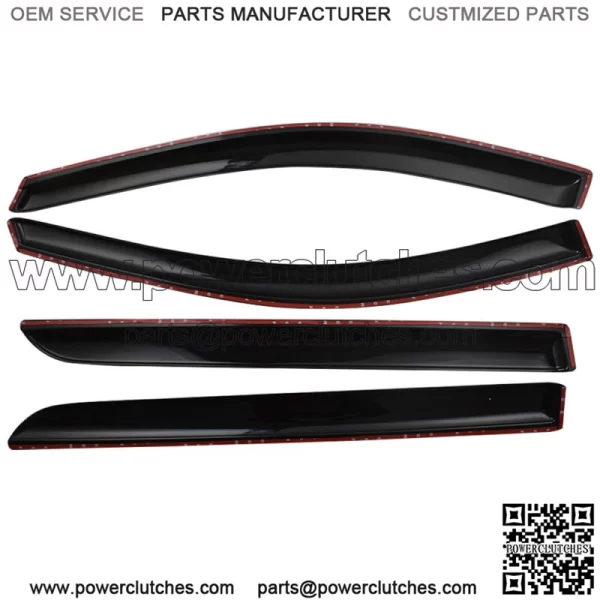 Window Visors For 2005-2007 Honda Odyssey Sun Rain Guard Vent Shade 4pcs Smoke - Image 2