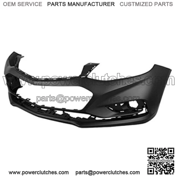 Front Bumper Cove W/O Park Assistr&Haloge Fog Lights For 2016-18 Chevy Cruze LS - Image 3