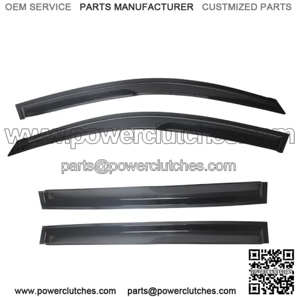 Window Visors For 2006-2012 Toyota RAV4 Vent Sun Rain Deflector Guard 4Pcs Smoke - Image 3