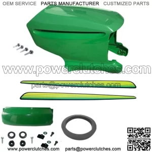 New Upper & Lower Hood/Bumper/Foam Isolator/LH&RH Stickers Fits John Deere LT160