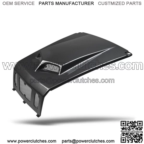 NEW POLARIS RZR 800 RZR 800S 08 - 10 BLACK CARBON FIBER SCOOPED HOOD RZR4 (For: Polaris)