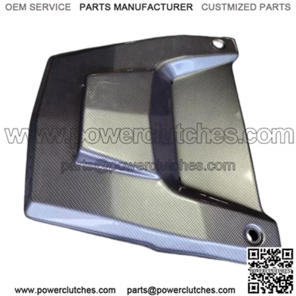 POLARIS RZR 900 XP/S 1000 14-17 BLACK CARBON FIBER LOOK SCOOPED HOOD PLASTIC - Image 2